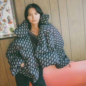 Saks Potts Star Puffer Jacket in Logo